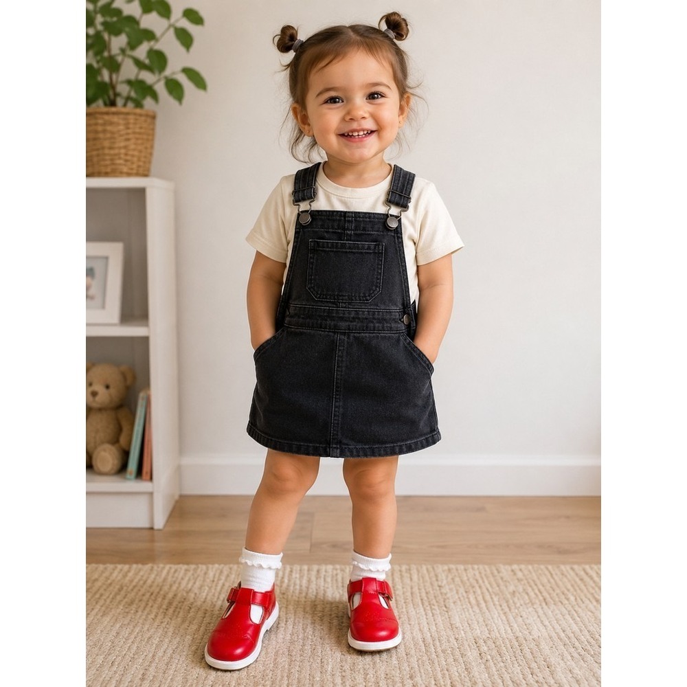 Dr. Martens Girls Mary Jane T-Strap Shoes Red Hook & Loop US 9 EU 26